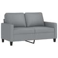 Miniatyrbillede 1 af 8: vidaXL 2-personers sofa 120 cm stof lysegrå