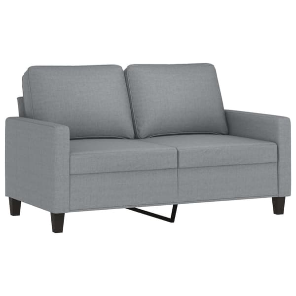 vidaXL 2-personers sofa 120 cm stof lysegrå