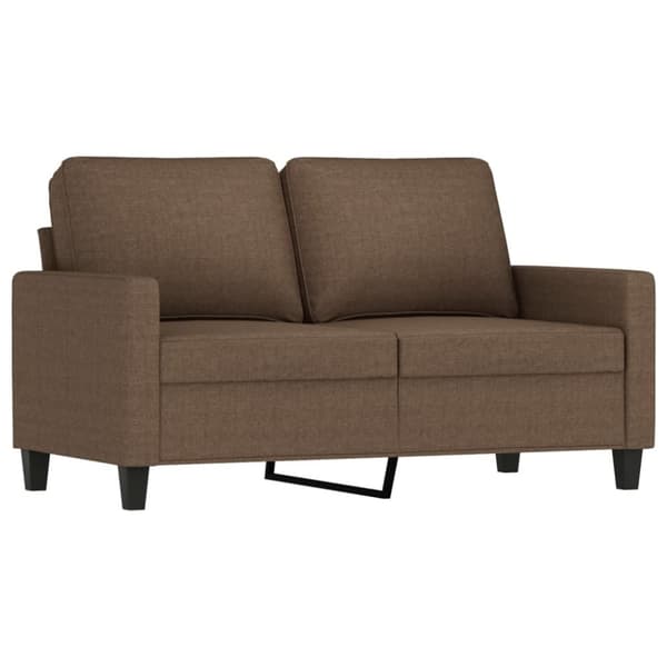 vidaXL sofasæt 3 dele med hynder stof brun