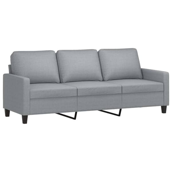 vidaXL sofasæt 2 dele med hynder stof lysegrå