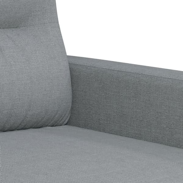 vidaXL sofasæt 2 dele med puder stof lysegrå