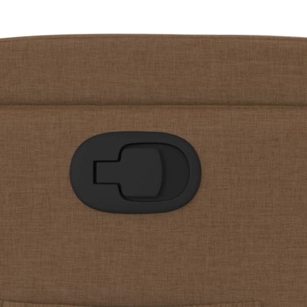 vidaXL Reclinerfåtölj brun tyg