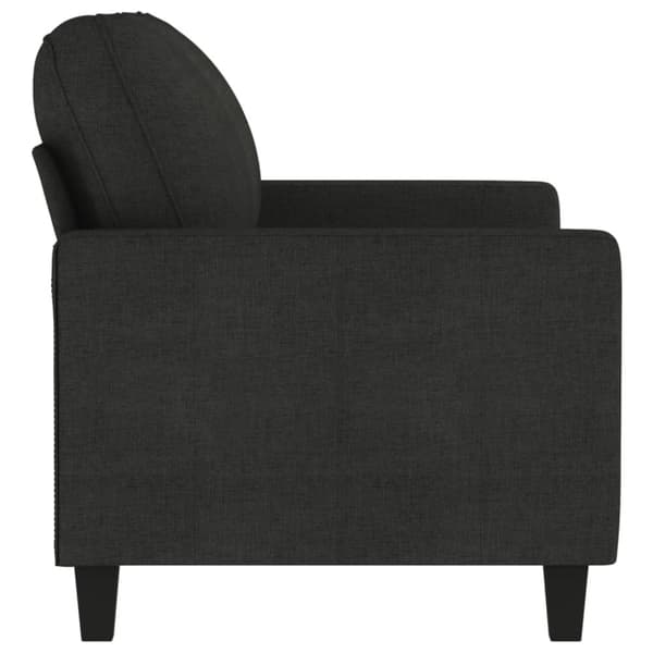 vidaXL 2-sitssoffa ljusgrå Svart 120 cm tyg