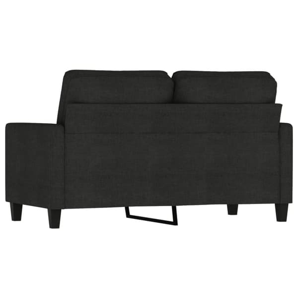 vidaXL 2-sitssoffa ljusgrå Svart 120 cm tyg