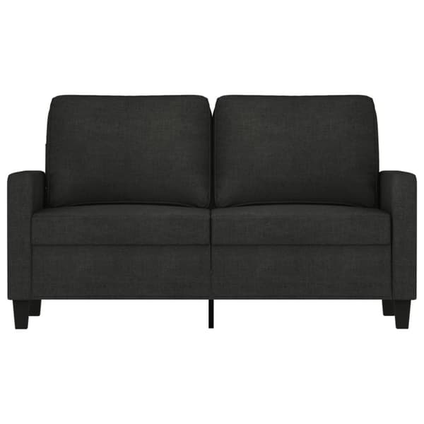 vidaXL 2-sitssoffa ljusgrå Svart 120 cm tyg