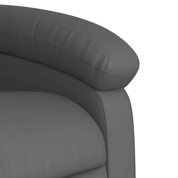 vidaXL Reclinerfåtölj grå konstläder