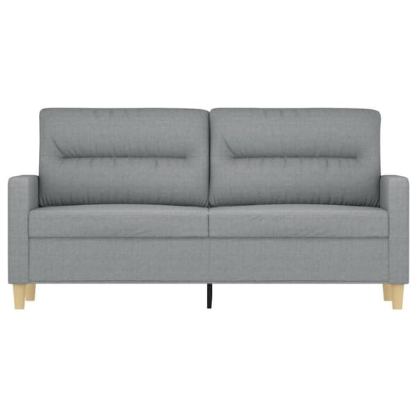 vidaXL 2-sitssoffa ljusgrå 140 cm tyg