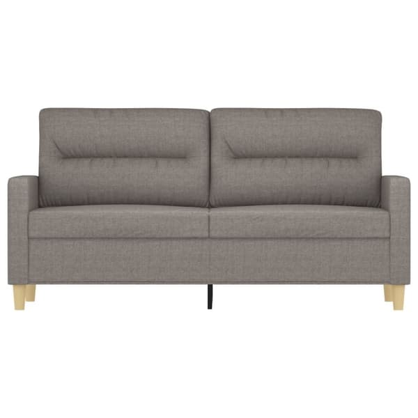 vidaXL 2-sitssoffa taupe 140 cm tyg