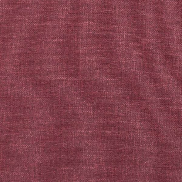 vidaXL Golvbäddsoffa 2-i-1 vinröd 112x174x55 cm tyg
