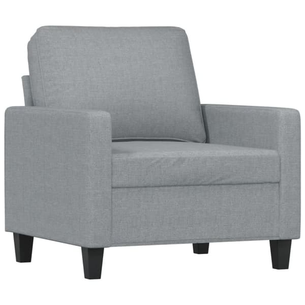 vidaXL sofasæt 4 dele med hynder stof lysegrå