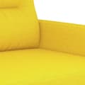 Miniatyrbillede 5 af 9: vidaXL sofasæt 2 dele med puder stof lysegul