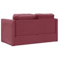 Miniatyrbillede 8 af 11: vidaXL 2-i-1 sovesofa 112x174x55 cm stof vinrød