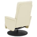 Miniatyrbild 5 av 9: vidaXL Reclinerfåtölj med fotstöd gräddvit konstläder