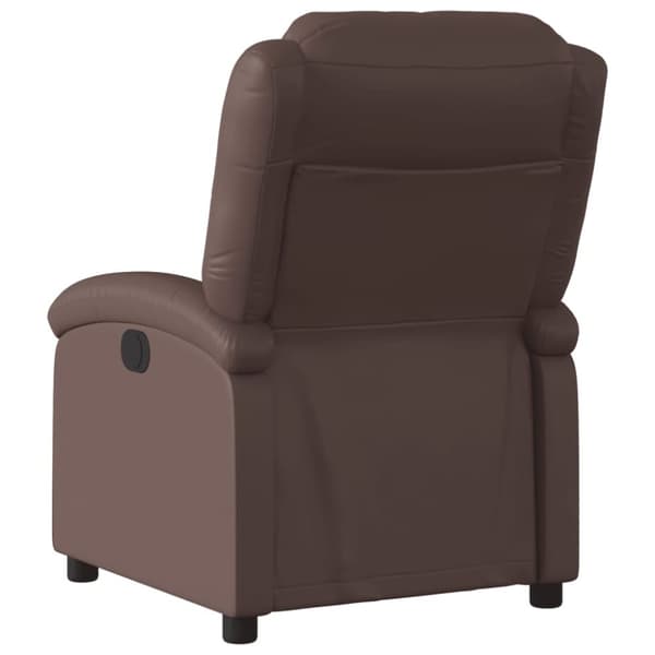 vidaXL Reclinerfåtölj brun konstläder
