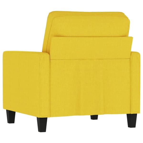 vidaXL Fåtölj ljusgul 60 cm tyg