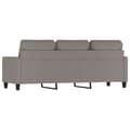 Miniatyrbillede 4 af 8: vidaXL 3-personers sofa 180 cm stof gråbrun