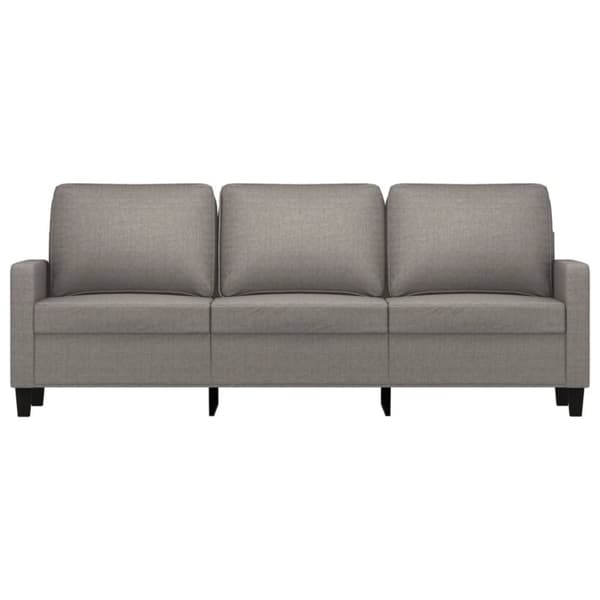 vidaXL 3-personers sofa 180 cm stof gråbrun