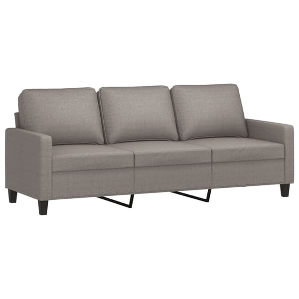 vidaXL 3-personers sofa 180 cm stof gråbrun