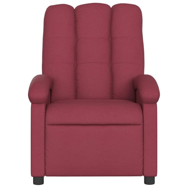 vidaXL massagestol stof vinrød
