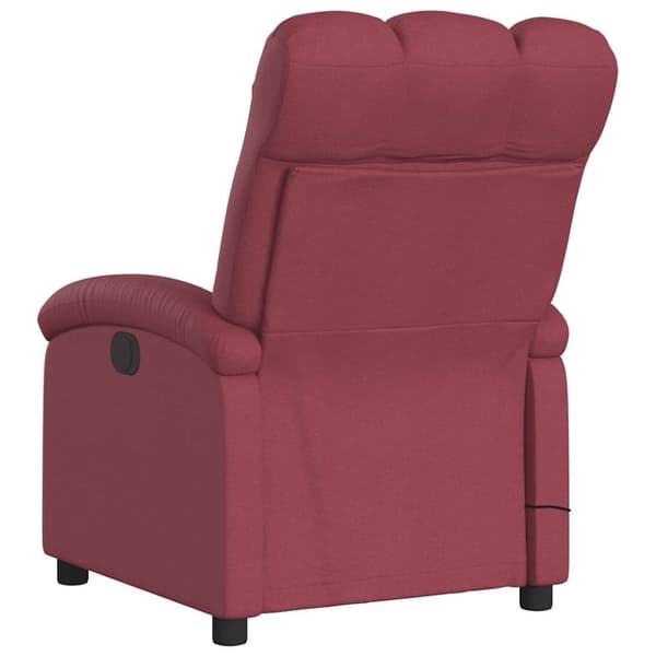 vidaXL massagestol stof vinrød
