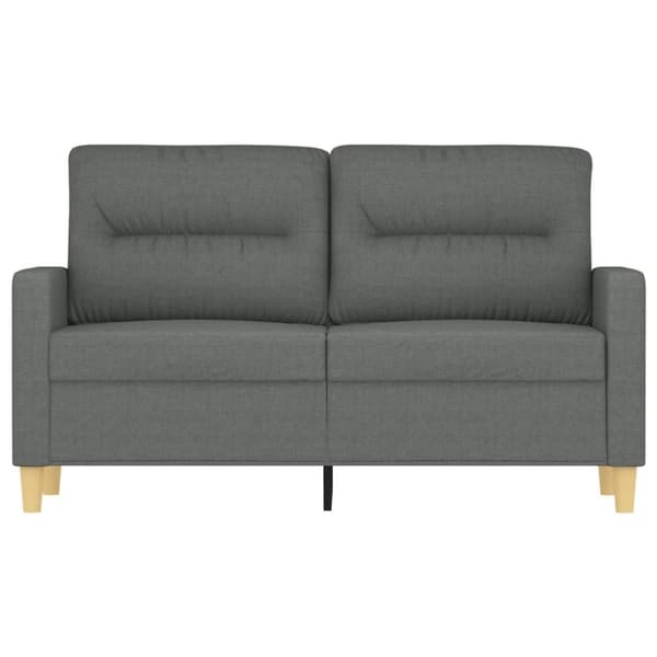 vidaXL 2-personers sofa 120 cm stof mørkegrå