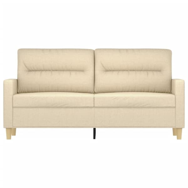 vidaXL 2-personers sofa 140 cm stof cremefarvet