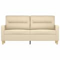 Miniatyrbillede 3 af 8: vidaXL 2-personers sofa 140 cm stof cremefarvet