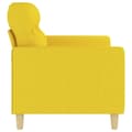 Miniatyrbillede 4 af 8: vidaXL 2-personers sofa 140 cm stof lysegul