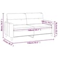 Miniatyrbillede 8 af 8: vidaXL 2-personers sofa 140 cm stof lysegul
