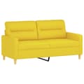 Miniatyrbillede 2 af 8: vidaXL 2-personers sofa 140 cm stof lysegul