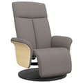Miniatyrbild 1 av 9: vidaXL Reclinerfåtölj med fotstöd taupe tyg