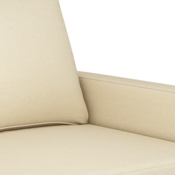 vidaXL 3-personers sofa 180 cm stof cremefarvet