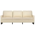 Miniatyrbillede 2 af 8: vidaXL 3-personers sofa 180 cm stof cremefarvet
