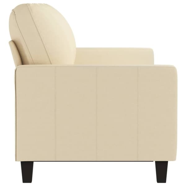 vidaXL 3-sitssoffa gräddvit 180 cm tyg