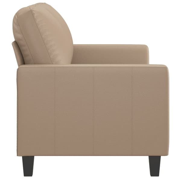 vidaXL 2-sitssoffa cappuccino 120 cm konstläder