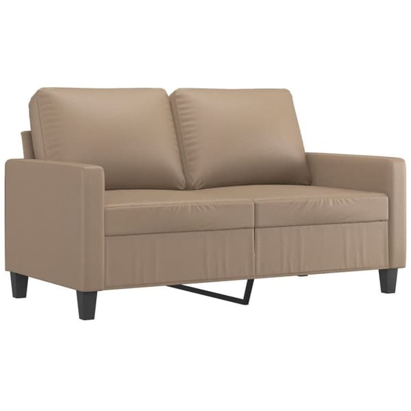 vidaXL 2-personers sofa 120 cm kunstlæder cappuccino