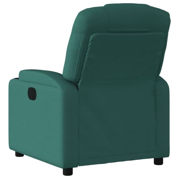 vidaXL Reclinerfåtölj mörkgrön tyg
