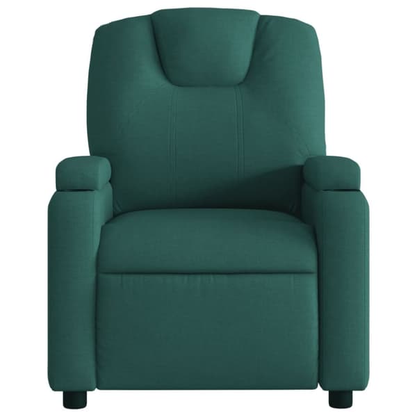 vidaXL Reclinerfåtölj mörkgrön tyg