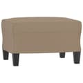 Miniatyrbillede 4 af 7: vidaXL 3-personers sofa med fodskammel 180 cm kunstlæder cappuccino