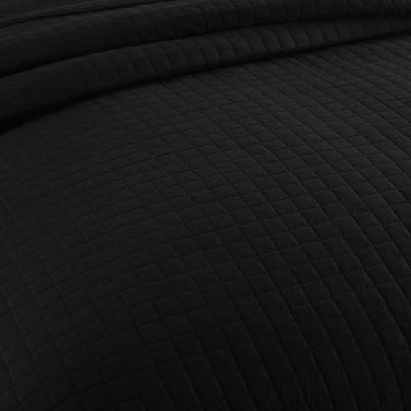 Rootz Premium sengetæppe - Luksuriøs dyne - Stilfuldt sengetæppe - Elegant tæppe - Hyggeligt tæppe - Chic betræk - Sort - 240x260 cm