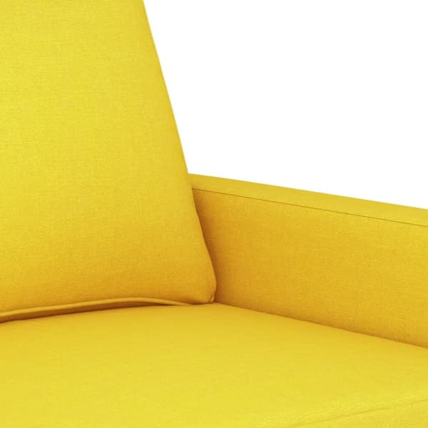 vidaXL 3-personers sofa 180 cm stof lysegul
