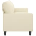 Miniatyrbillede 3 af 8: vidaXL 3-personers sofa 180 cm kunstlæder cremefarvet