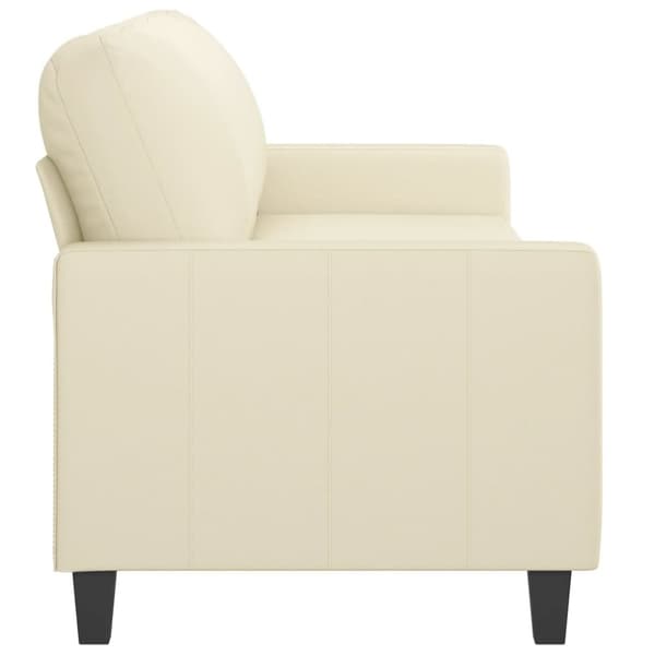 vidaXL 3-personers sofa 180 cm kunstlæder cremefarvet