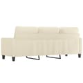 Miniatyrbillede 4 af 8: vidaXL 3-personers sofa 180 cm kunstlæder cremefarvet