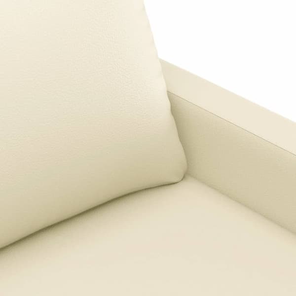 vidaXL 3-personers sofa 180 cm kunstlæder cremefarvet