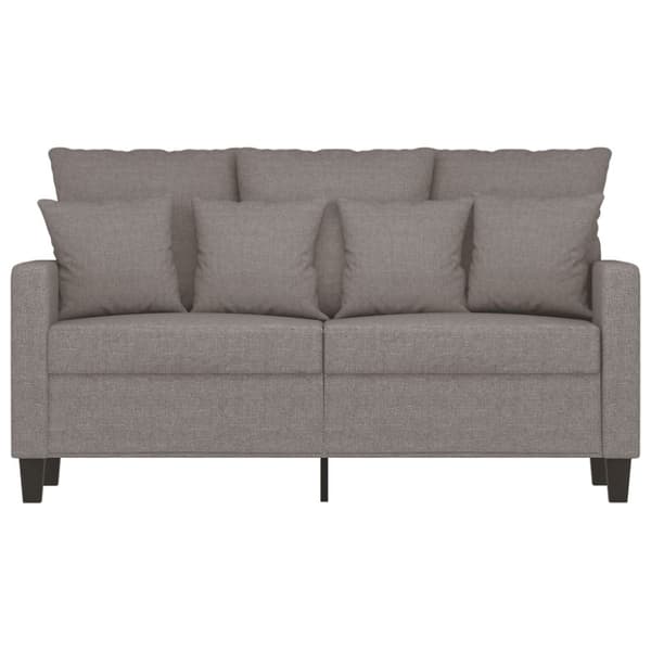 vidaXL 2-personers sofa 120 cm stof gråbrun