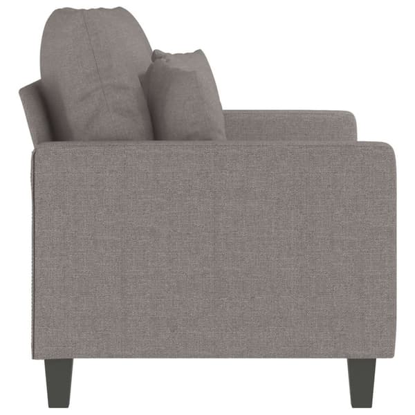 vidaXL 2-personers sofa 120 cm stof gråbrun