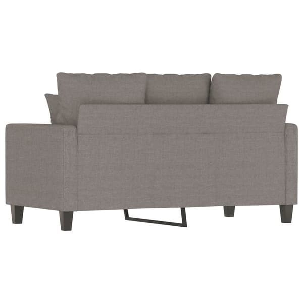 vidaXL 2-personers sofa 120 cm stof gråbrun