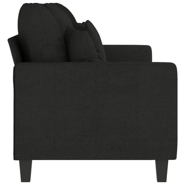 vidaXL 3-personers sofa 180 cm stof sort