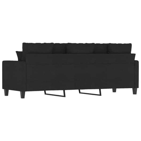 vidaXL 3-personers sofa 180 cm stof sort